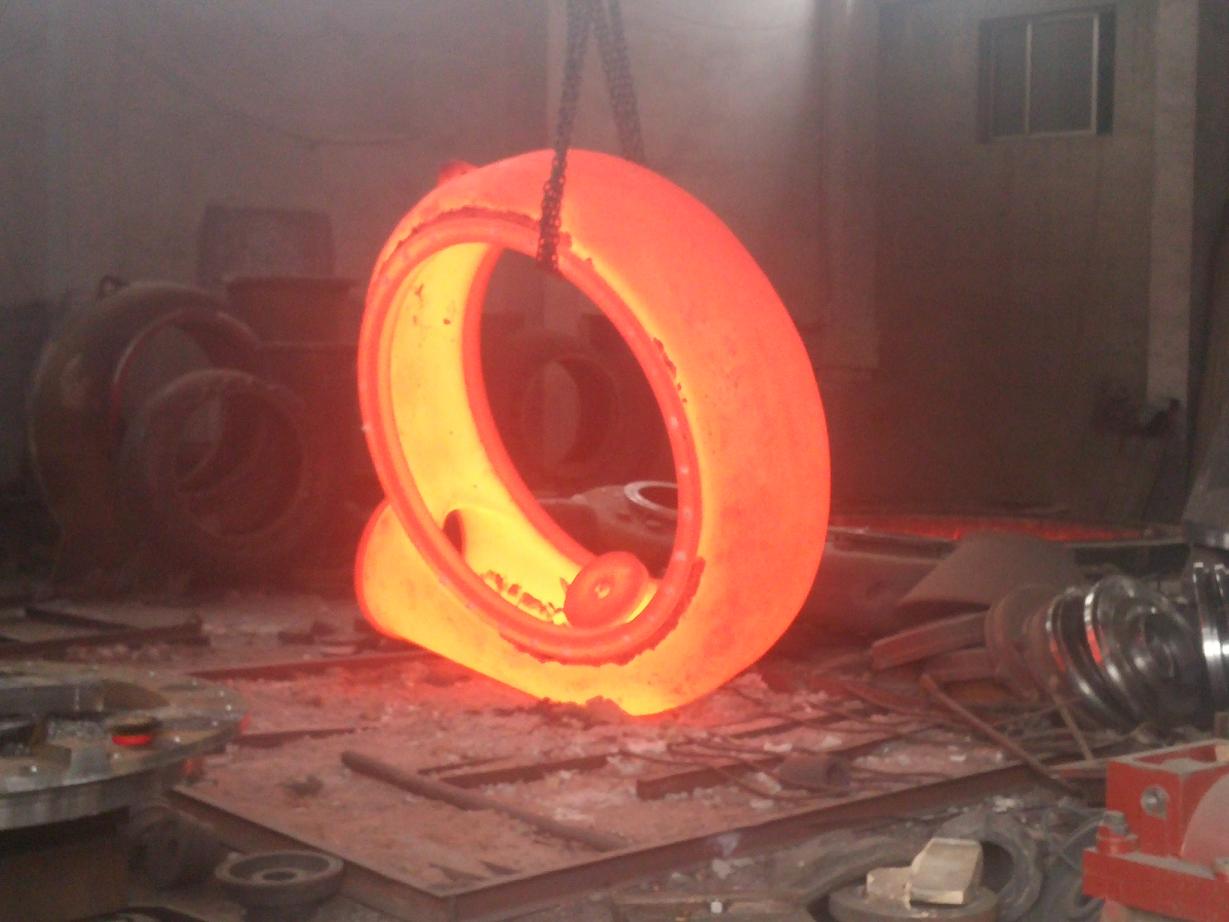 Cr26 wear-resistant steel casting red-hot heat treatment